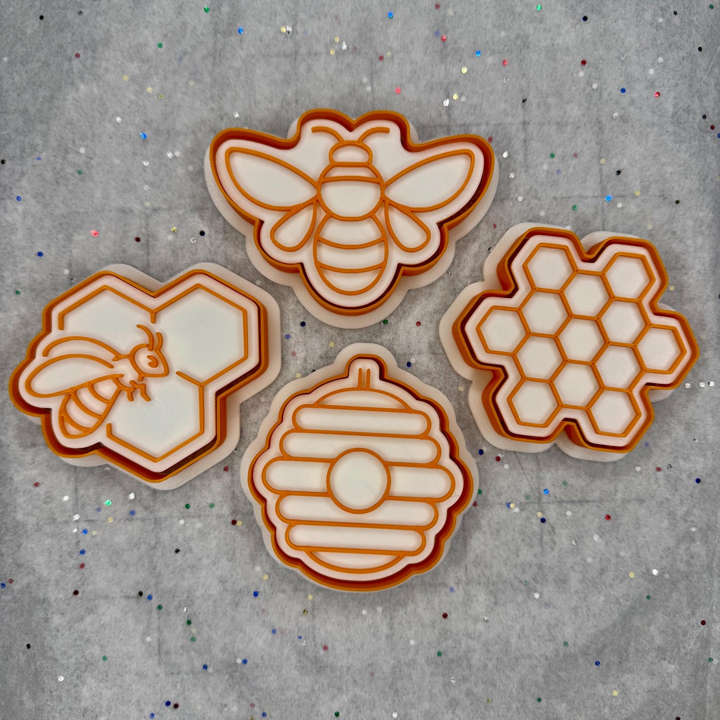 Beehive Cookie Cutter Set – 4 Buzz-worthy Honeybee Designs