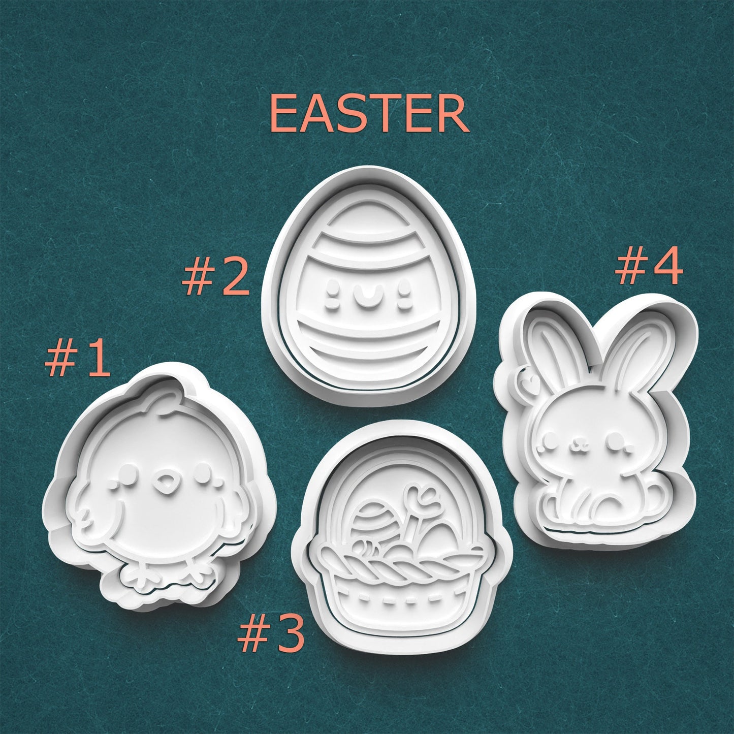 Easter Cookie Cutter Set – 4 Adorable Spring Shapes