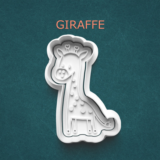 Giraffe Cookie Cutter – Adorable Jungle Animal Design - Four Sizes Available