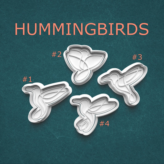 Hummingbird Cookie Cutter & Stamp Set – 4 Styles Available