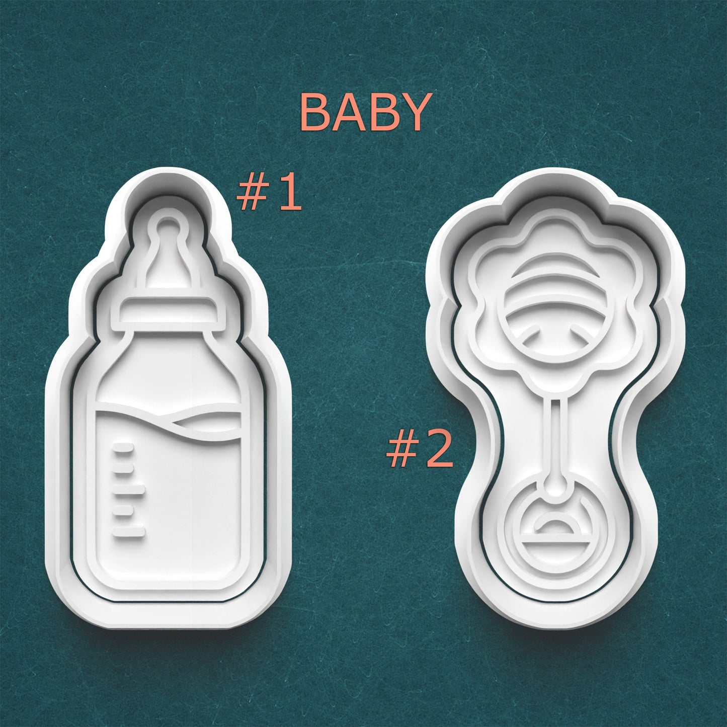 Baby Bottle Cookie Cutter – Baby Shower Favor, Gender Reveal or 1st Birthday