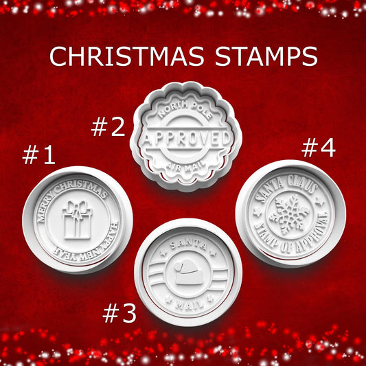 North Pole Stamp Cookie & Clay Cutter Set – Santa Mail Designs