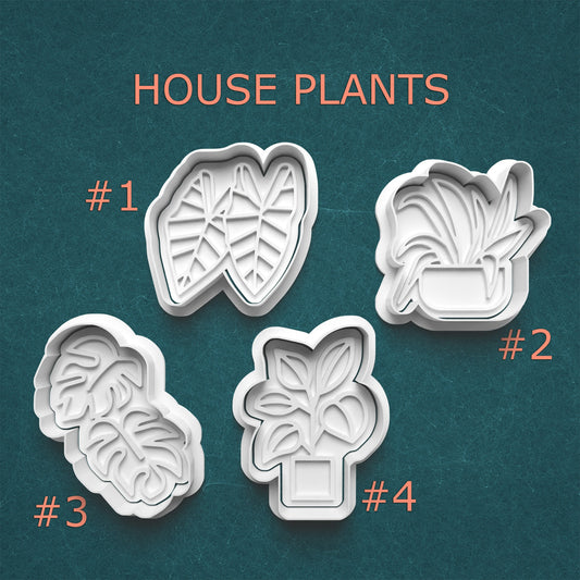 House Plant Cookie Cutter & Stamp Set – 4 Styles Available