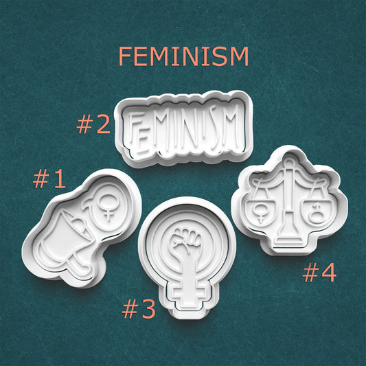 Feminism Cookie Cutter Set – Empowerment Icons & Symbols