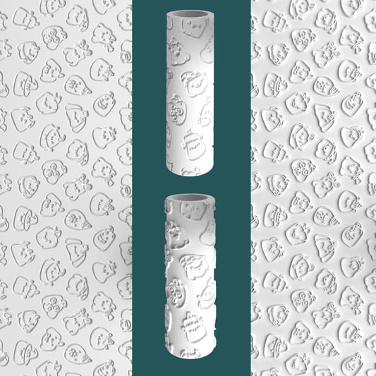 Animated Pumpkins Texture Roller – Embossed & Debossed Halloween Roller
