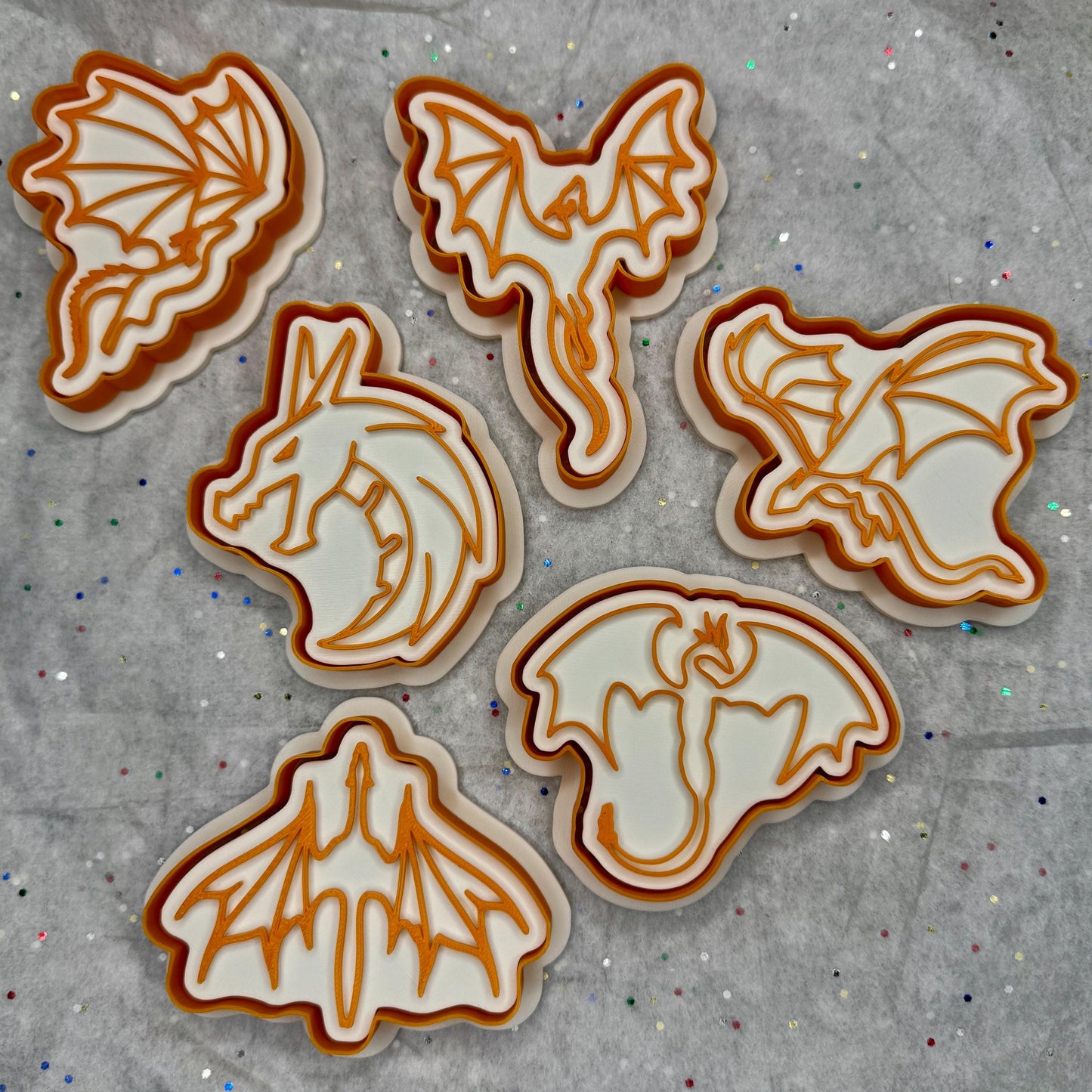 Dragon Cookie Cutter Set – 6 Mythical Beast Designs