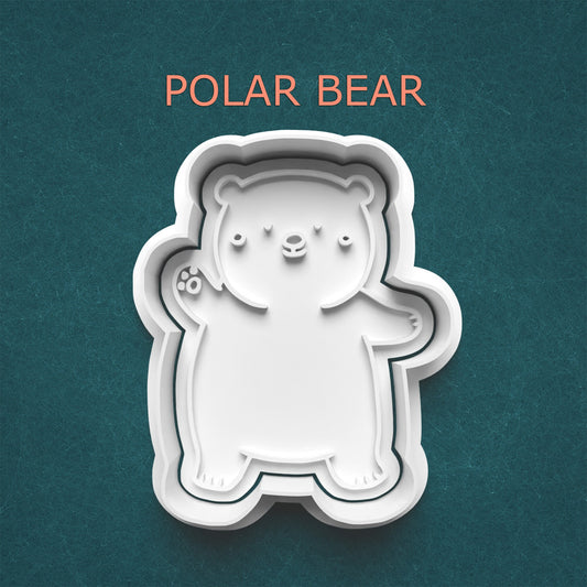 Polar Bear Cookie Cutter – Adorable Winter Animal Design