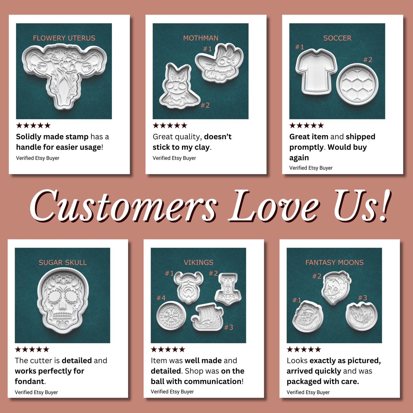 Emoji Cookie Cutter & Stamp Set – 4 Styles Available