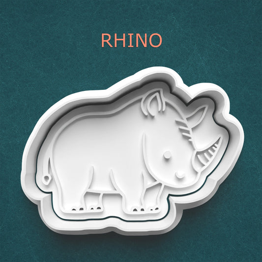 Rhino Cookie Cutter – Cute Safari Animal Design for Kids & Parties