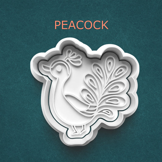 Peacock Cookie Cutter – Elegant Bird Cookie Mold