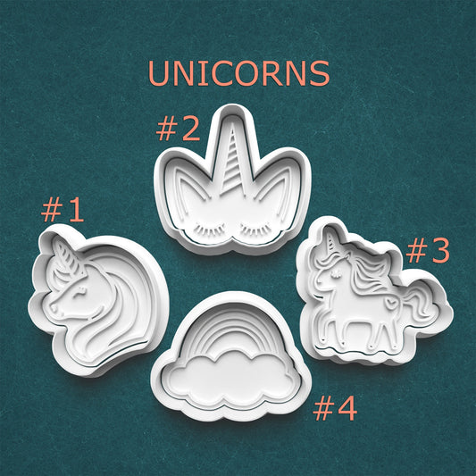 Unicorn Cookie Cutter Set – 4 Magical Designs