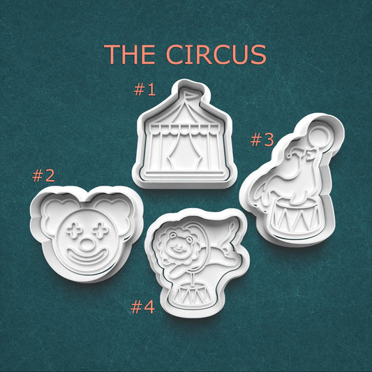 The Circus Cookie Cutter Set – Tent, Clown, Lion & Seal