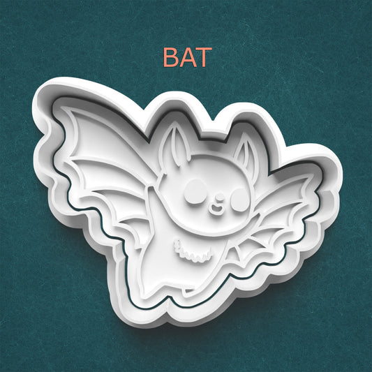 Bat Cookie Cutter – Clay Stamp