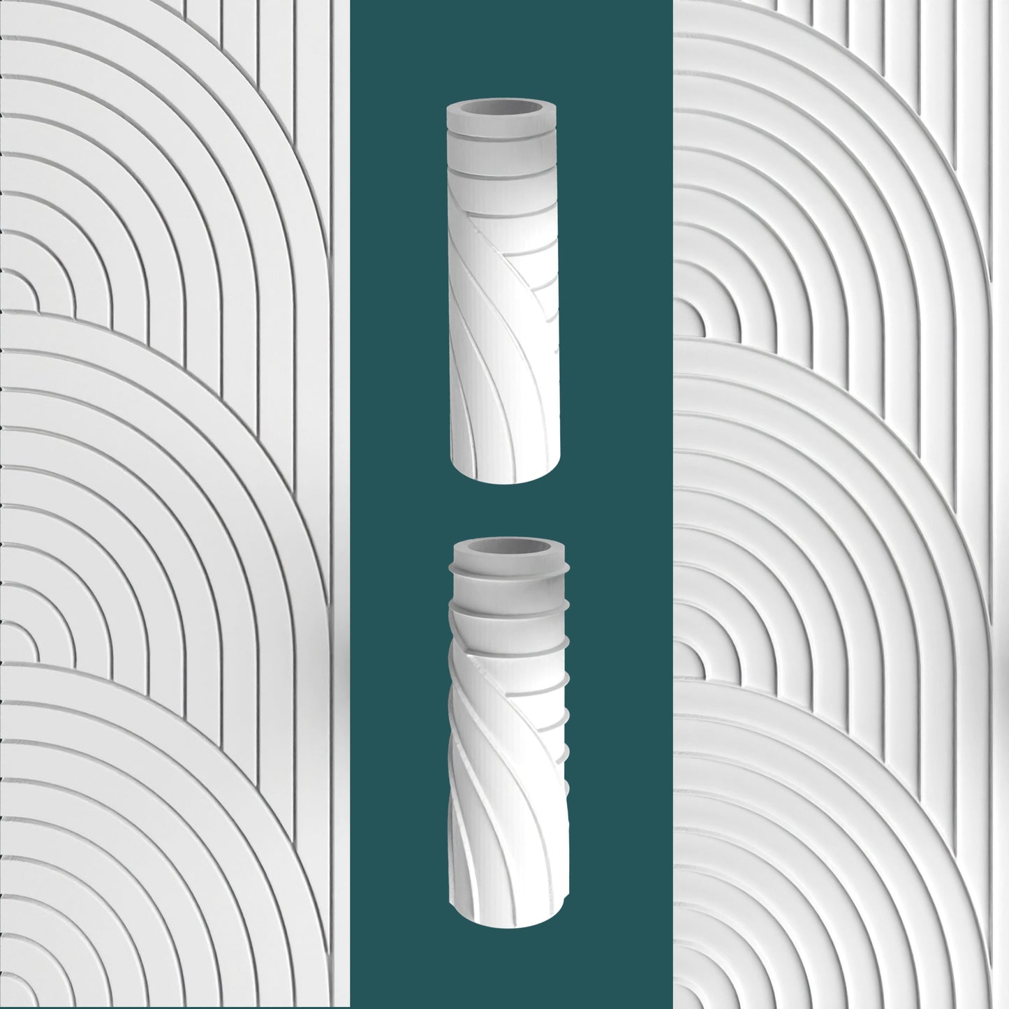 Retro Wave Texture Roller – Embossed & Debossed Roller for Clay, Fondant & More