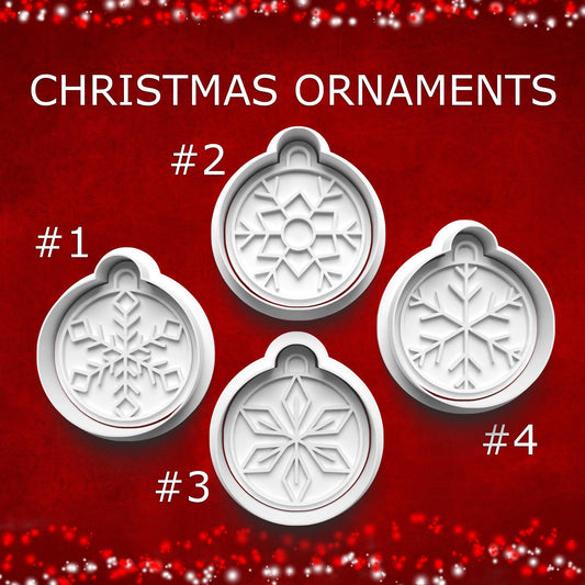 Snowflake Ornament Cookie & Clay Cutter Set – Holiday Baking & Craft Designs