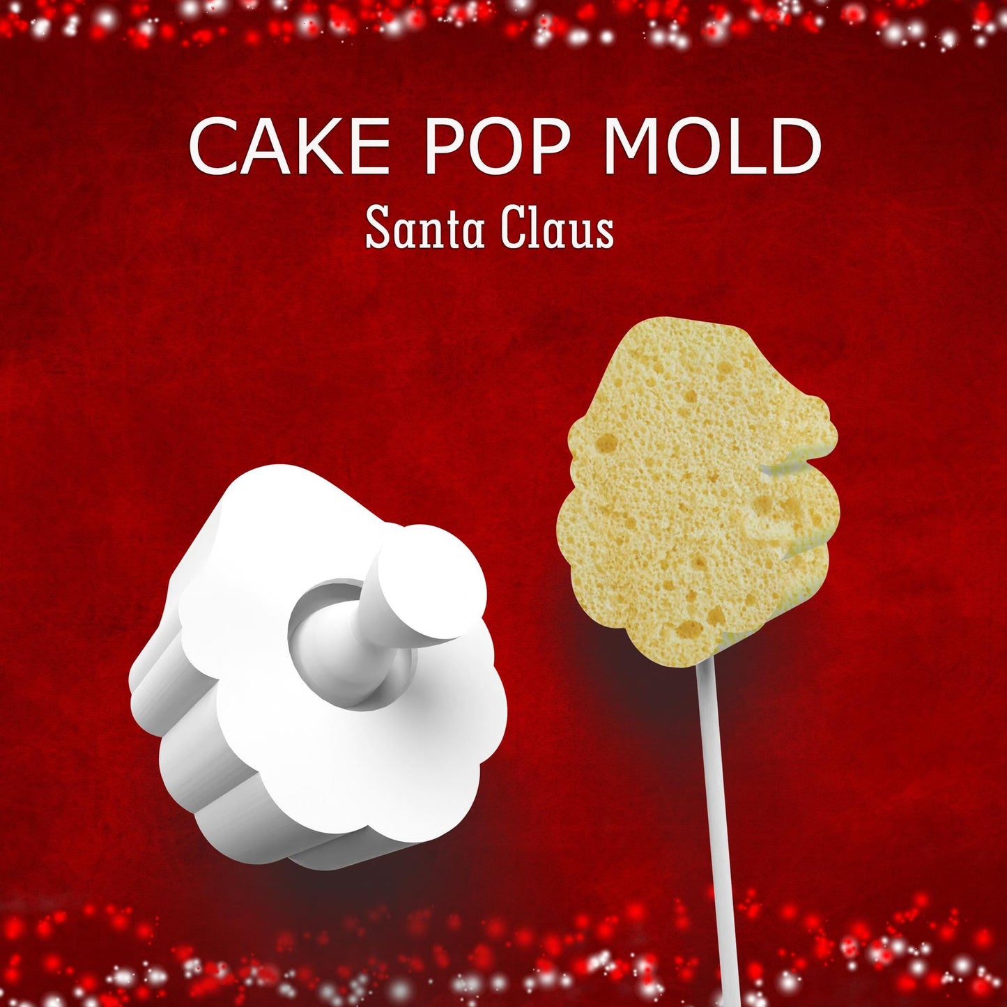 Santa Claus Cake Pop Mold – Jolly Holiday Baking Tool