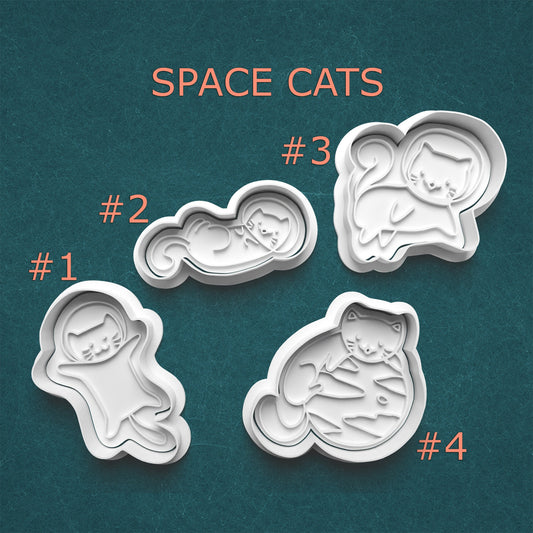 Space Cats Cookie Cutter Set – Cosmic Cat Baking Shapes