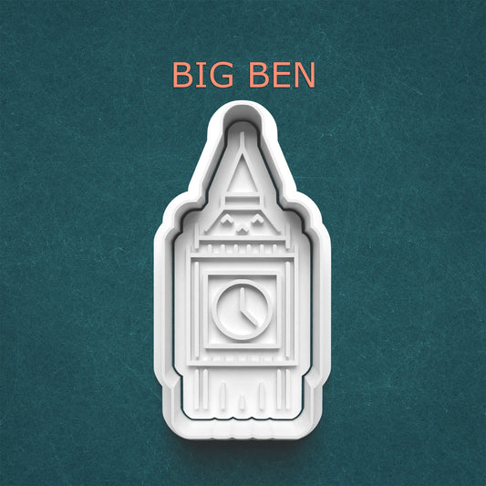 Big Ben Cutter & Stamp – London Landmark Cookie or Clay Design