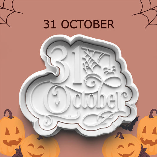 31 October Cutter & Stamp – Elegant Halloween Cookie Tool