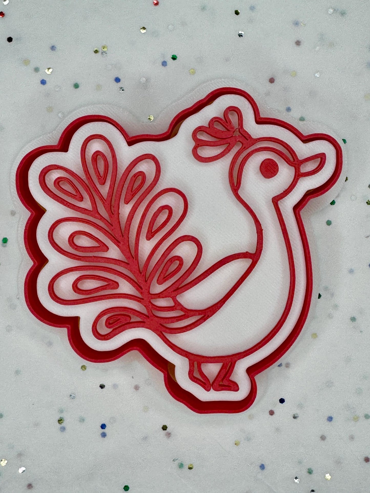 Peacock Cookie Cutter – Elegant Bird Cookie Mold