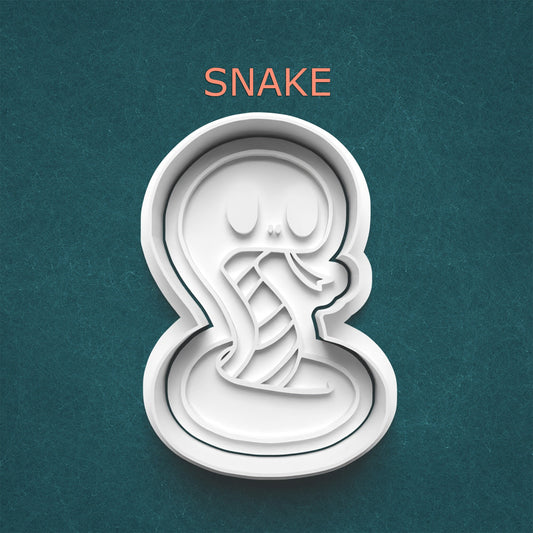 Snake Cookie Cutter – Cute Cobra Design for Jungle or Halloween Themes | 4 Sizes
