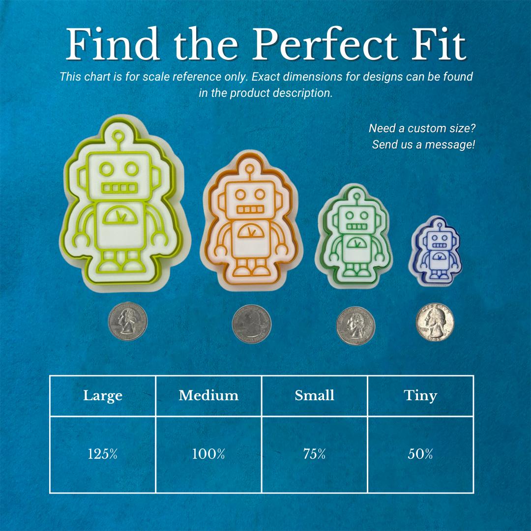 Jack O’ Lantern Cutter & Stamp Set – Pumpkin Faces for Halloween Cookies