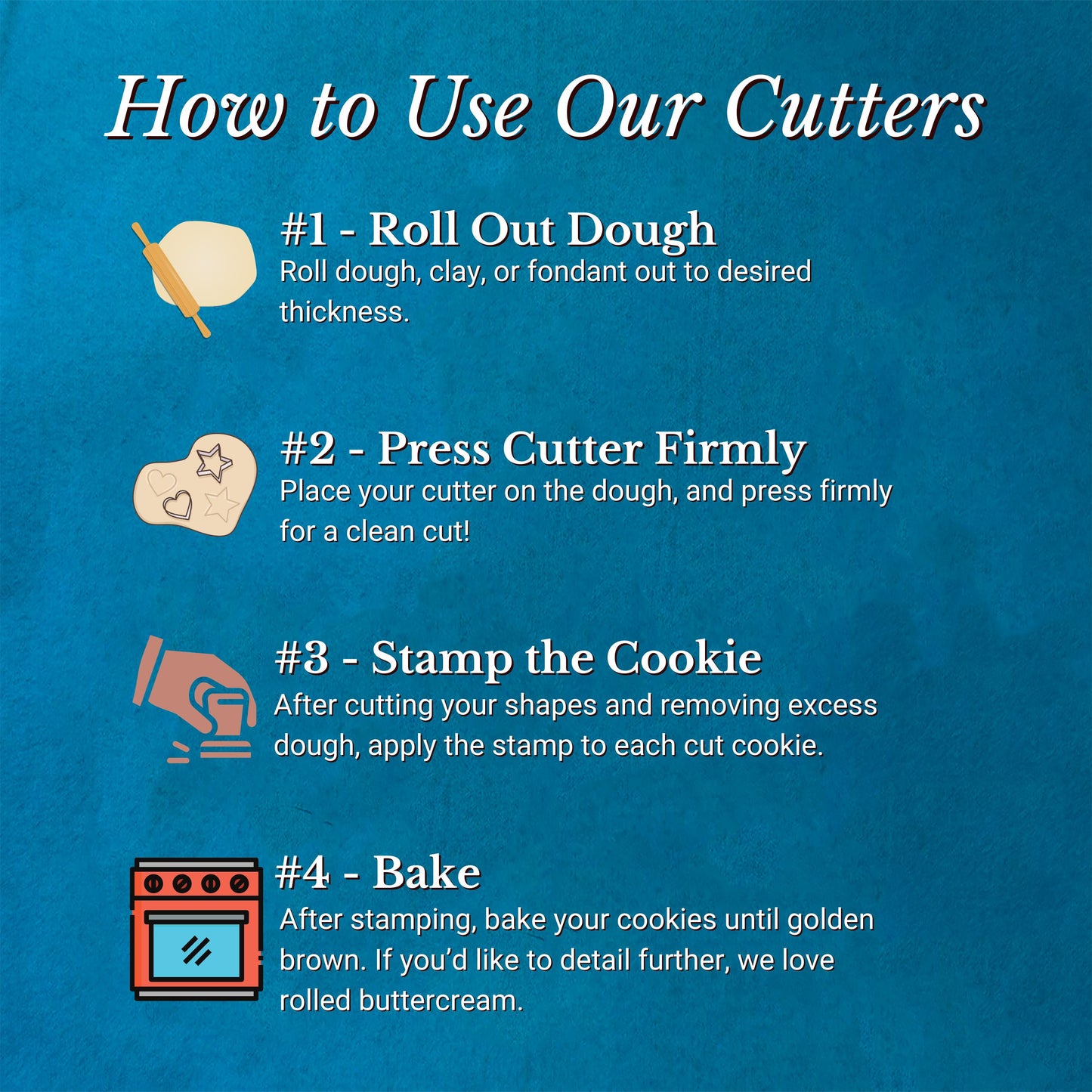 Book Cookie Cutter Set with Stamps