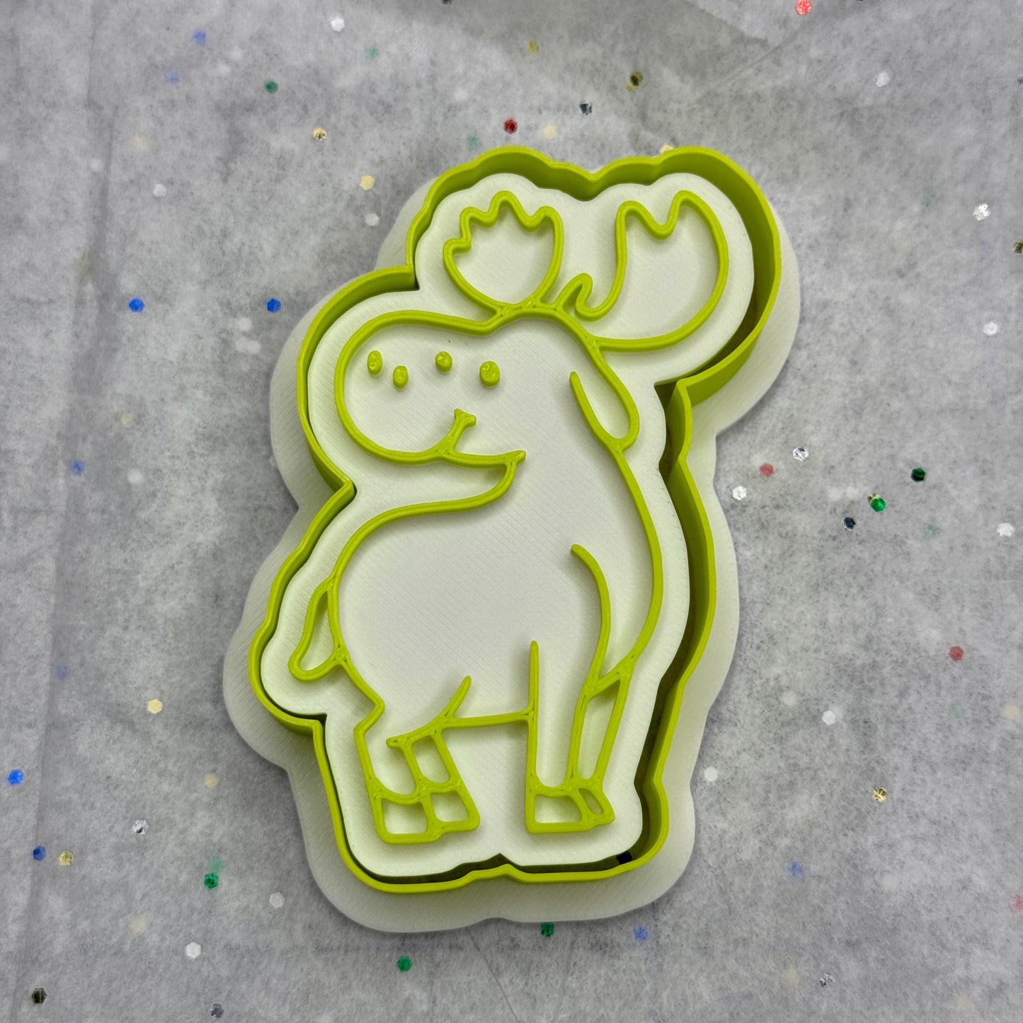 Moose Cookie Cutter – Cute Forest Animal Baking Mold