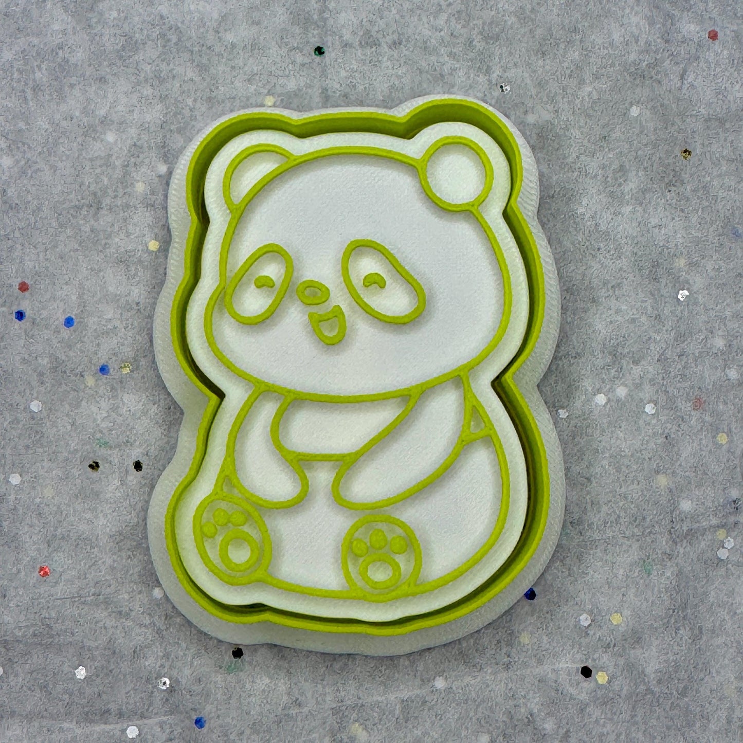 Panda Cookie Cutter – Cute Clay Stamp