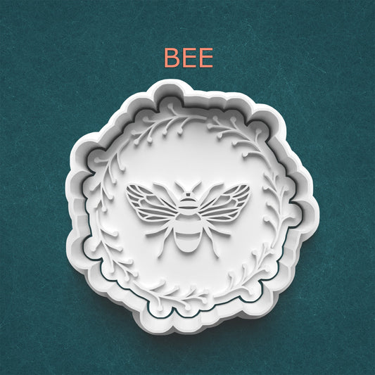 Bee Cookie Cutter & Stamp ~ Nature-Inspired Design