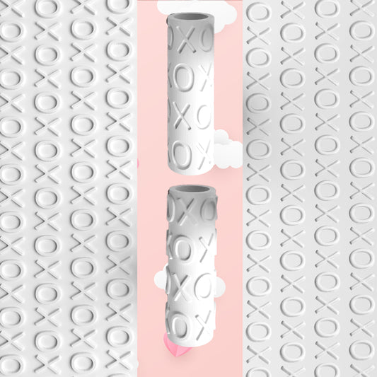 XOXO Texture Roller – Hugs & Kisses Pattern for Clay, Fondant & Crafts
