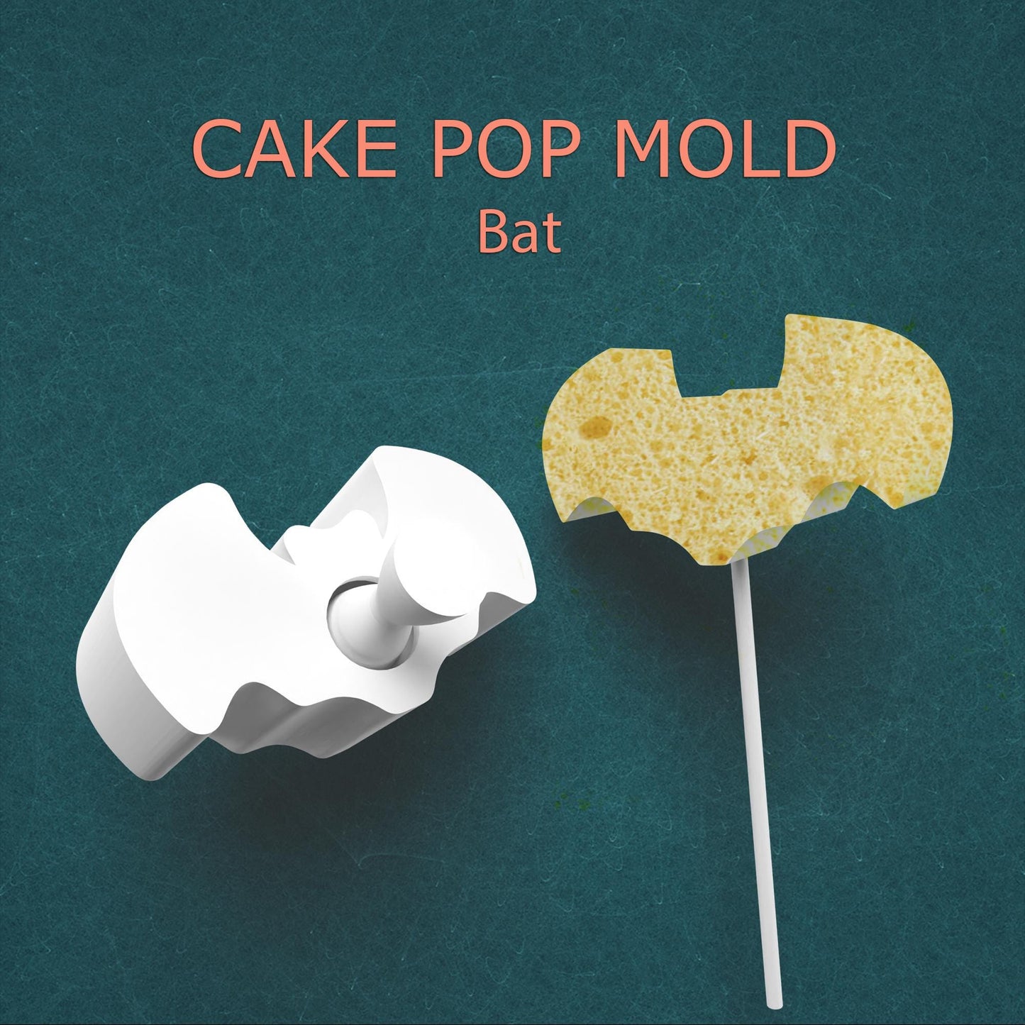 Bat Cake Pop Mold ~ Halloween Cake Pop Maker ~ Bat Shaped Cake Pops ~ Party Baking Tool for Spooky Treats ~ Halloween Baking Tools
