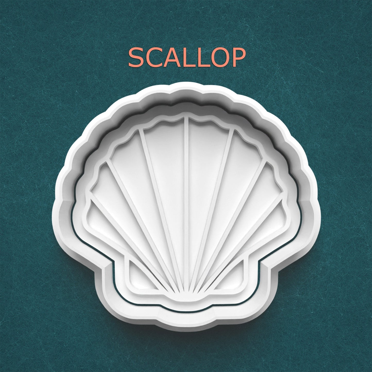 Scallop Cookie Cutter – Elegant Seashell Baking Mold