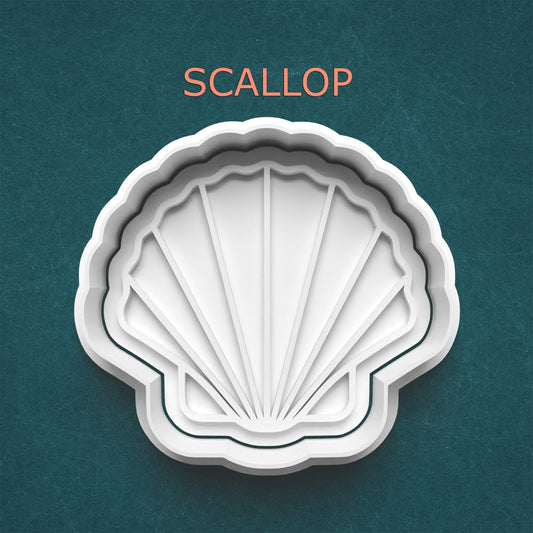 Scallop Cookie Cutter – Elegant Seashell Baking Mold