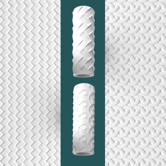 Wicker & Weave Texture Roller Set – 2 Embossing Designs