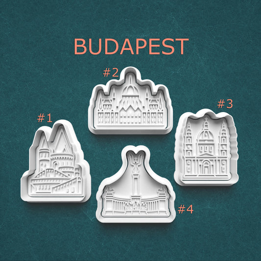 Budapest Landmark Cookie Cutter & Stamp Set – 4 Styles Available