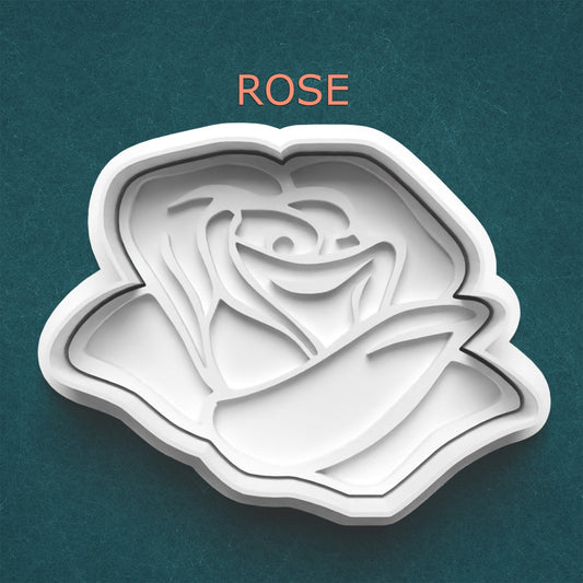 Rose Cookie Cutter – Romantic Floral Design for Weddings, Valentine’s, Mother’s Day | Available in 4 Sizes