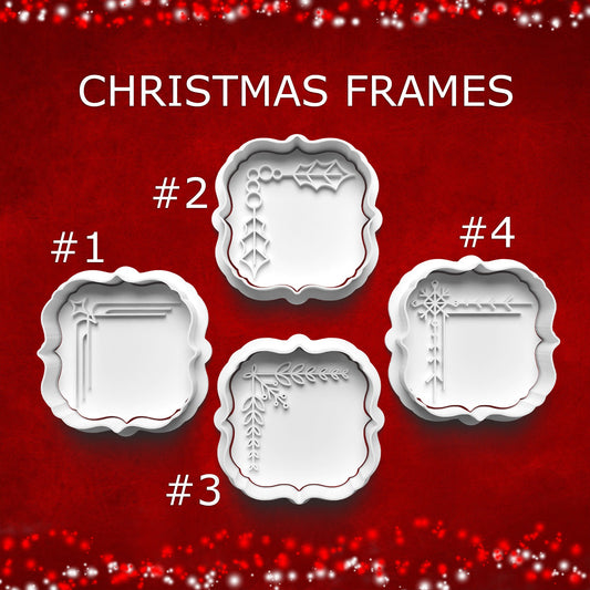 Christmas Frames Cookie Cutters – 4 Styles of Elegant Holiday Borders