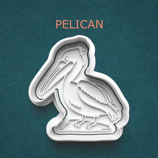 Pelican Cookie Cutter – Coastal Bird Baking Mold for Beach & Ocean Themes