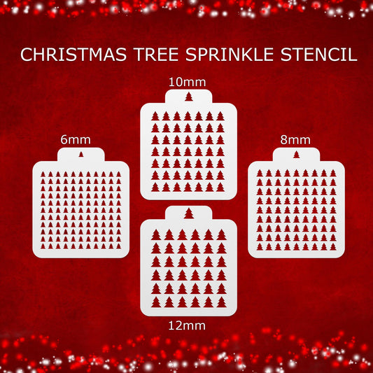 Christmas Tree Sprinkle Card – DIY Royal Icing Stencil for Holiday Treats