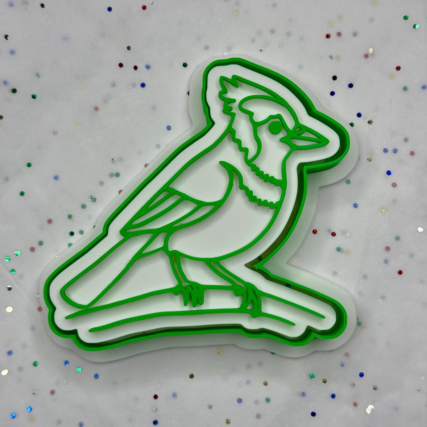 Blue Jay Cookie Cutter – Songbird Clay Stamp