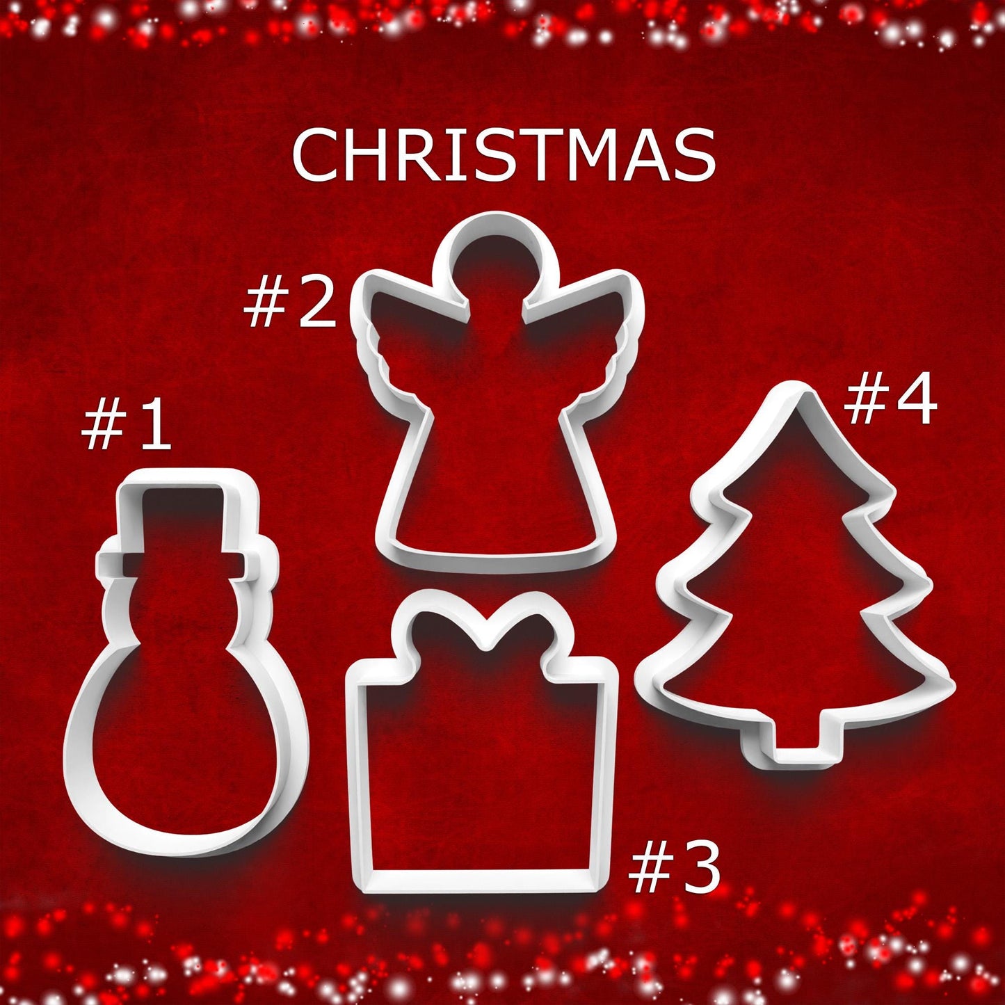 Christmas Cookie Cutter & Stamp Set – 4 Styles Available