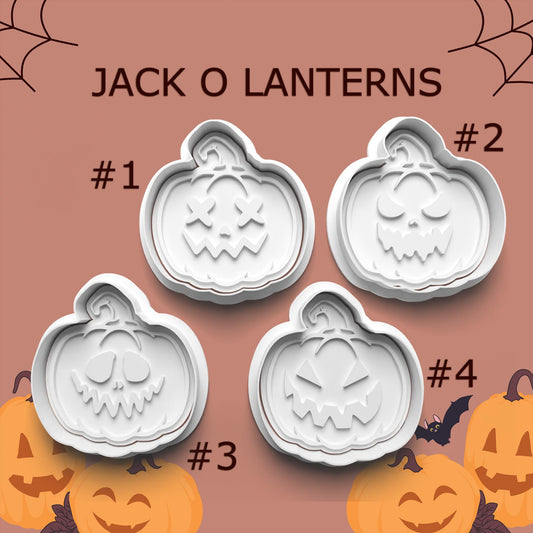Jack O Lantern Cookie Cutter & Stamp Set – 4 Styles Available