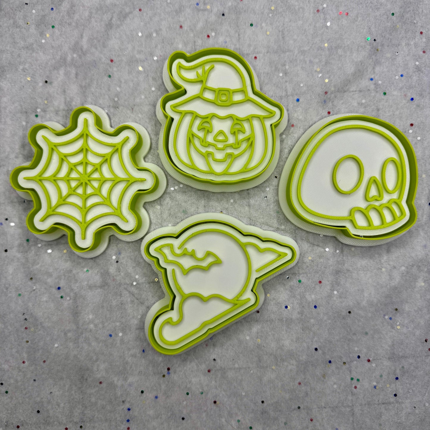 Halloween Cookie Cutter & Stamp Set – 4 Styles Available