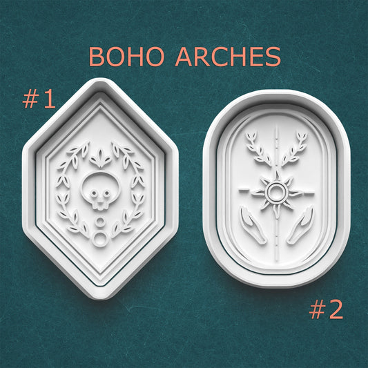 Boho Arches Cutter & Stamp Set – Mystical Modern Cookie Design