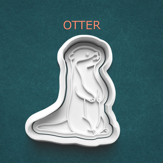 Otter Cookie Cutter – Playful River Animal Baking Mold