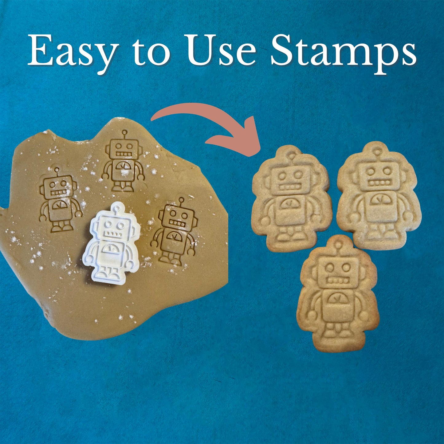 Tropical Vibes Cookie Cutter and Stamp Set ~ Pineapple ~ Palm Tree ~ Hibiscus ~ Sunset