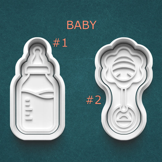 Baby Bottle Cookie Cutter – Baby Shower Favor, Gender Reveal or 1st Birthday