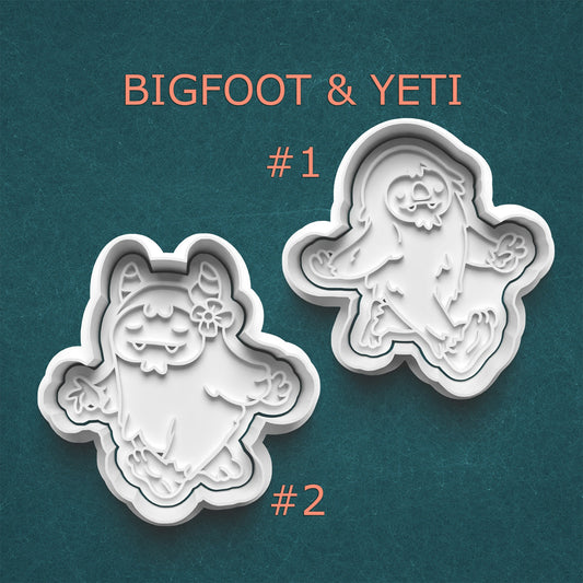 Bigfoot & Yeti Cookie Cutters – Legendary Duo Set (2-pack)