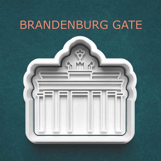 Brandenburg Gate Cutter & Stamp – Landmark Cookie and Craft Tool